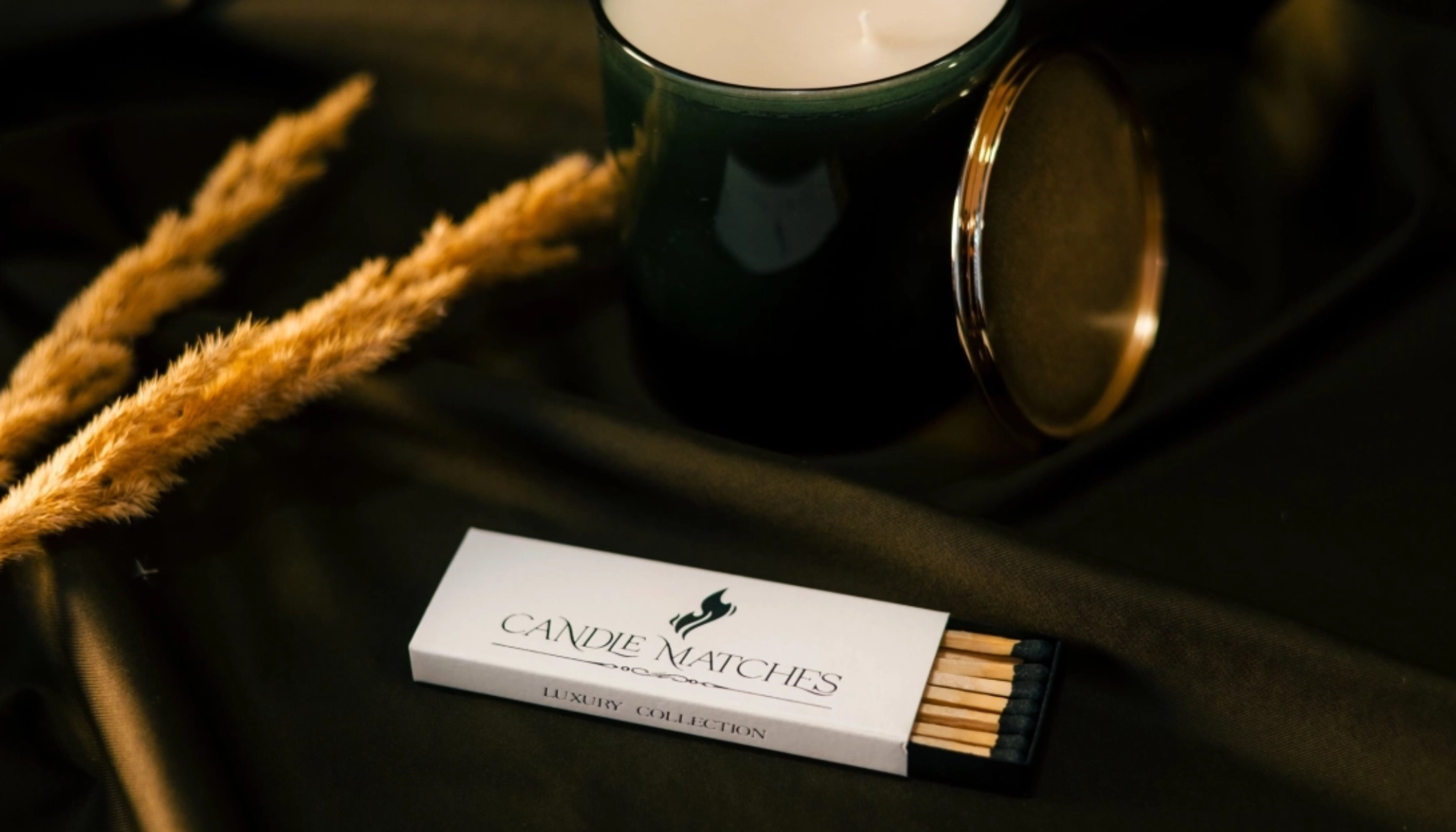 Candle matches white soft touch