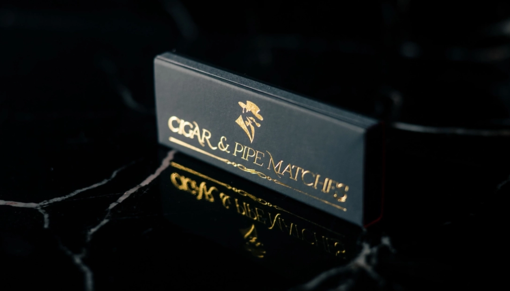 Cigar & Pipe matches black soft touch